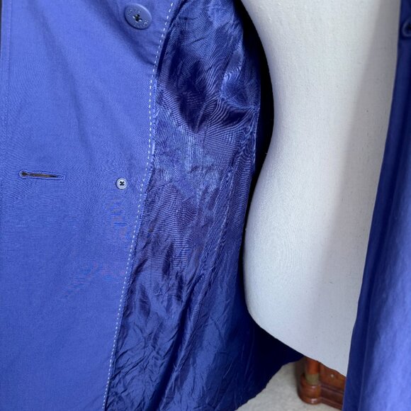 Hobbs London Dusty Blue Trench Coat - Picture 8 of 9